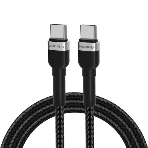 Кабел Wozinsky WNBCC1 USB-C / USB-C PD 65W 1m черен