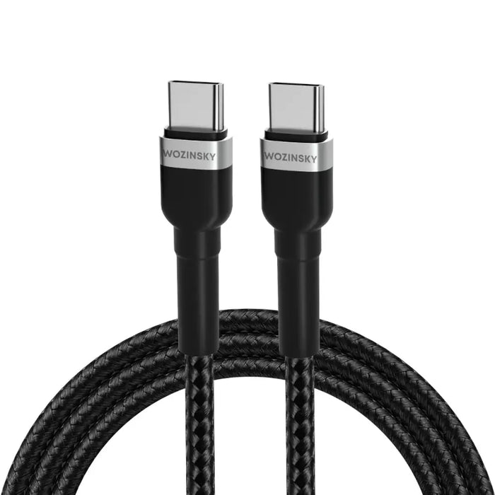 Кабел Wozinsky WNBCC1 USB-C / USB-C PD 65W 1m черен