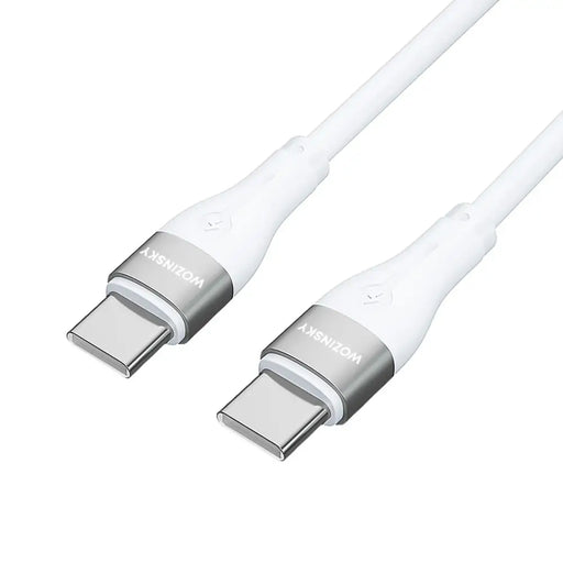 Кабел Wozinsky WSTCC1 USB-C / USB-C PD 65W 1m бял