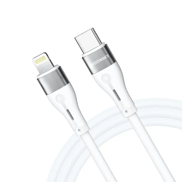 Кабел Wozinsky WSTCL1 Lightning / USB-C PD 27W 1m бял