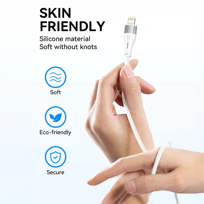 Кабел Wozinsky WSTCL2 Lightning / USB-C PD 27W 2m бял