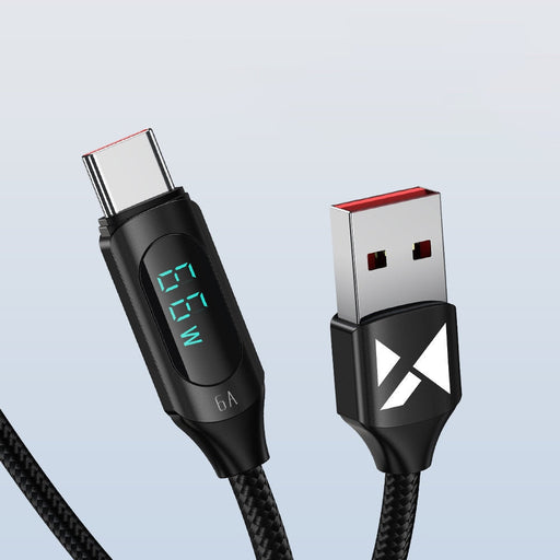 Кабел Wozinsky WUACC1 USB-A към USB-C с дисплей 66W 6A 1m