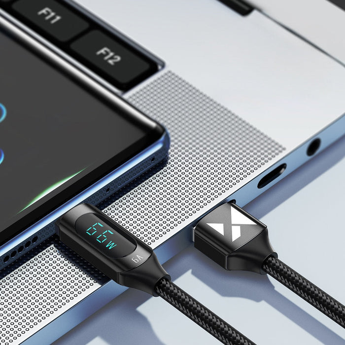 Кабел Wozinsky WUACC1 USB-A към USB-C с дисплей 66W 6A 1m