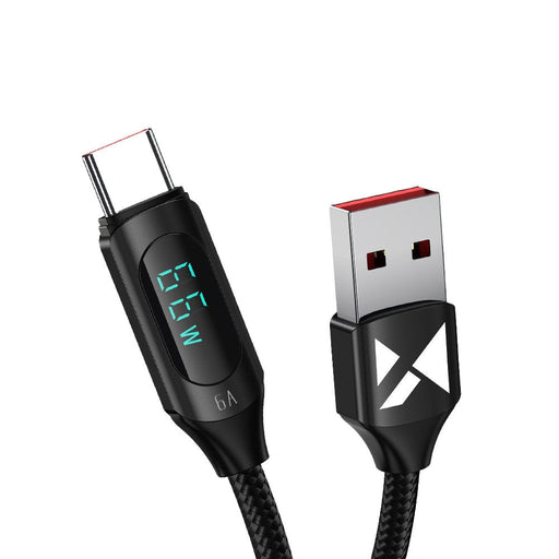 Кабел Wozinsky WUACC1 USB-A към USB-C с дисплей 66W 6A 1m