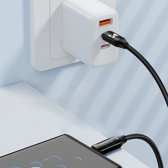 Кабел Wozinsky WUCCC1 USB-C към USB-C с PD дисплей 100W 1m