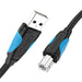 Кабел за принтер Vention VAS-A16-B200 USB-A 2.0 към USB-B 2m