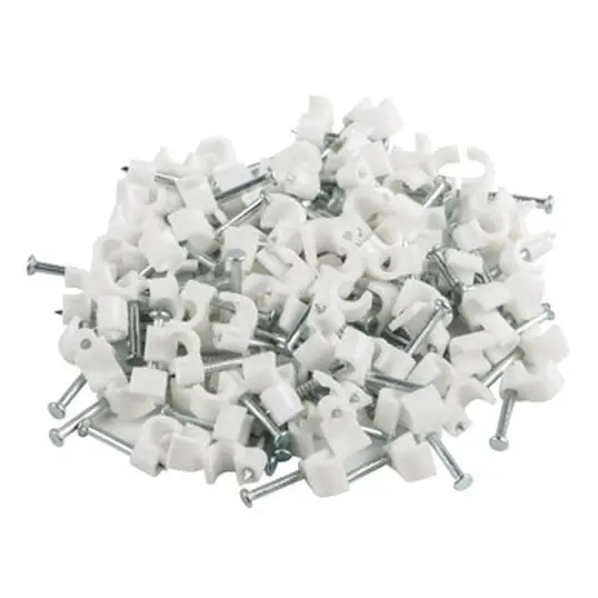 Кабелен клипс Lanberg cable clips 3,5mm 100pcs white