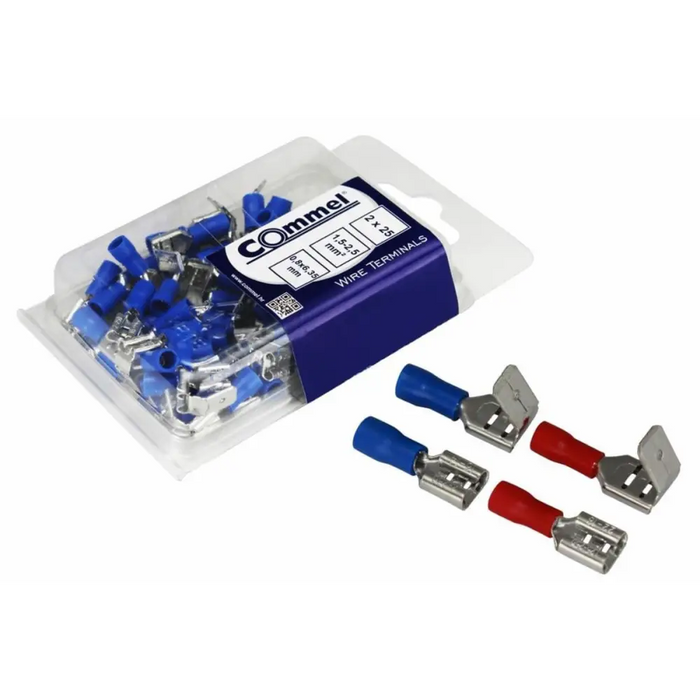 КАБЕЛНА ОБУВКА М/Ж+Ж 0.8Х6.35ММ 25 + 25БР