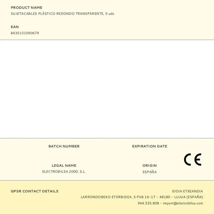 Кабелни връзки F-line Прозрачен Пластмаса 5 броя