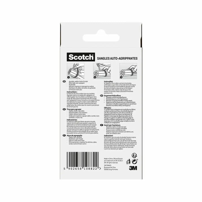 Кабелни връзки Scotch Черен 19 MM X 3,65 M