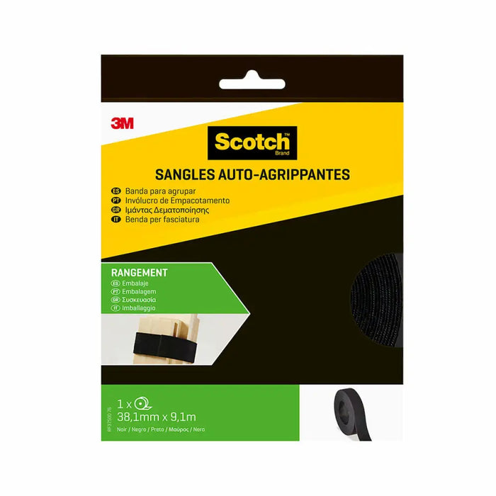 Кабелни връзки Scotch Черен 38,1 MM X 9,1 M