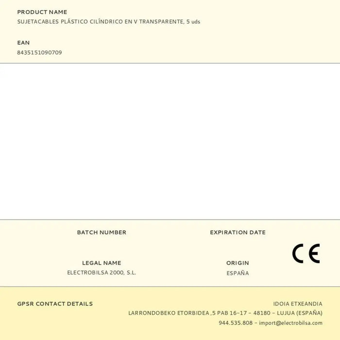 Кабелни връзки F-line Прозрачен Пластмаса 5 броя