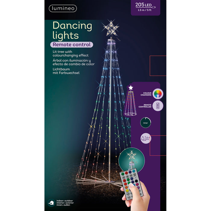 КОЛЕДНА ФИГУРА ДЪРВО 150CM 205LED KAEMINGK