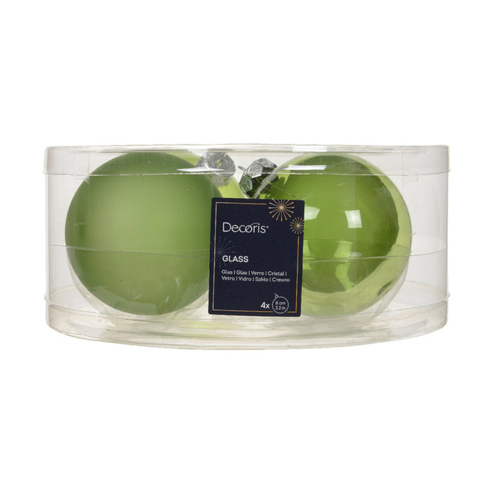 КОМПЛЕКТ КОЛЕДНИ ТОПКИ 8CM 4БР KAEMINGK 141939