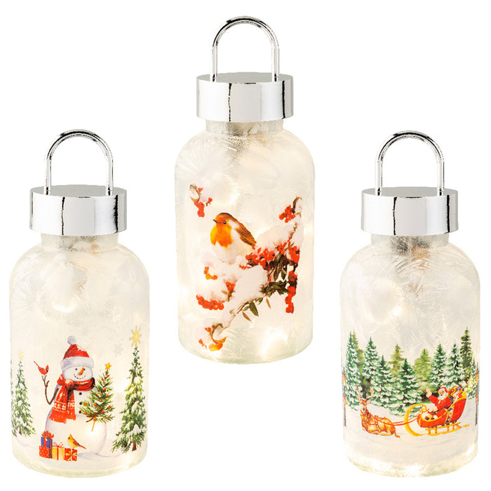 СВЕТЕЩА КОЛЕДНА БУТИЛКА 23CM KAEMINGK 489026