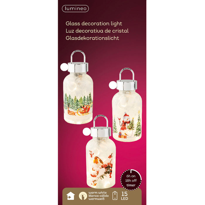 СВЕТЕЩА КОЛЕДНА БУТИЛКА 23CM KAEMINGK 489026