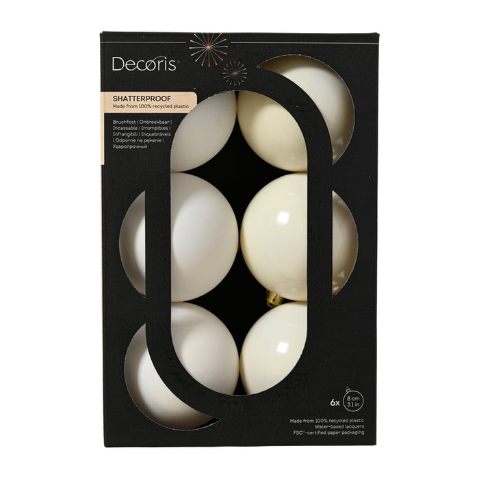 КОМПЛЕКТ КОЛЕДНИ ТОПКИ 8CM 6БР KAEMINGK 024142