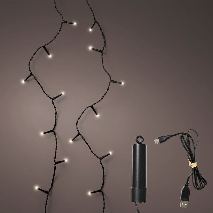 КОЛЕДНО ОСВЕТЛЕНИЕ ГИРЛЯНД 100LED 740CM USB RECHARCHABLE KAEMINGK 490282