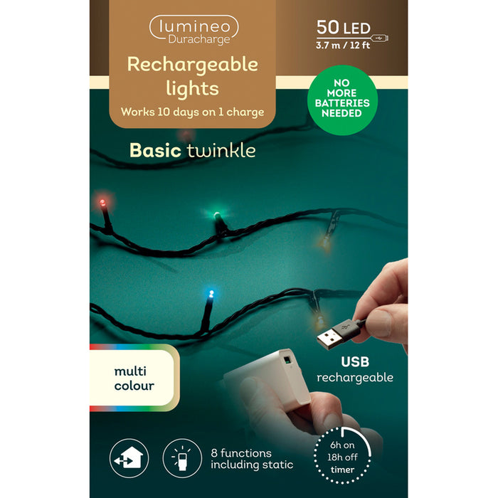 КОЛЕДНО ОСВЕТЛЕНИЕ ГИРЛЯНД 50LED 370CM KAEMINGK 490280