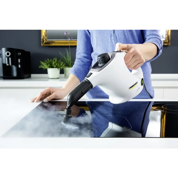 Kärcher SC 1 Цилиндрична парочистачка 1200 W Черна Бяла