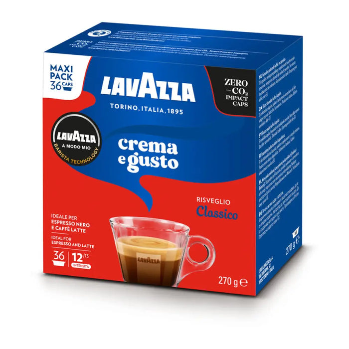 КАФЕ КАПСУЛИ A MODO MIO 36 БРОЯ LAVAZZA CREMA E GUSTO MAXI