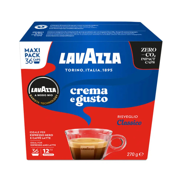 КАФЕ КАПСУЛИ A MODO MIO 36 БРОЯ LAVAZZA CREMA E GUSTO MAXI
