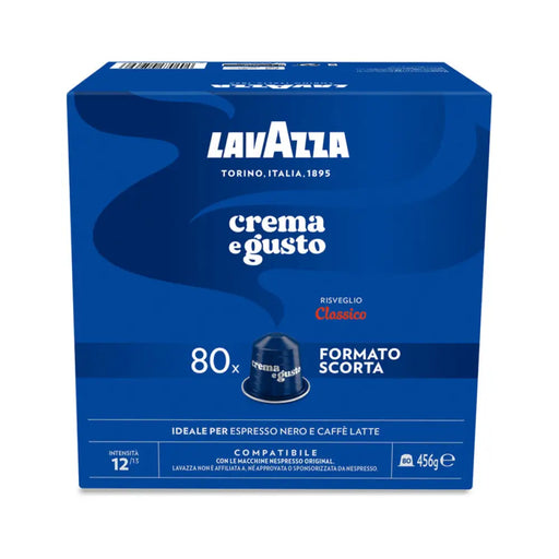 КАФЕ КАПСУЛИ NES ALU CREMA E GUSTO 80 БРОЯ LAVAZZA