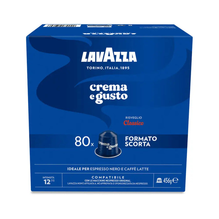 КАФЕ КАПСУЛИ NES ALU CREMA E GUSTO 80 БРОЯ LAVAZZA