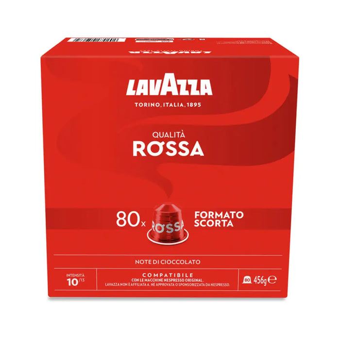 КАФЕ КАПСУЛИ NES ALU QUALITA ROSSA 80 БРОЯ LAVAZZA