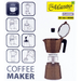 Кафе машина Maestro 3 чаши MR-1666-3-BROWN кафява