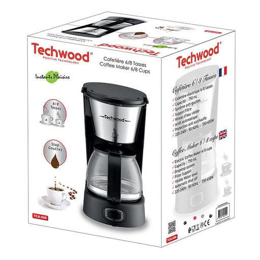 Кафемашина Techwood TCA-696 750ml 550 - 650W черна