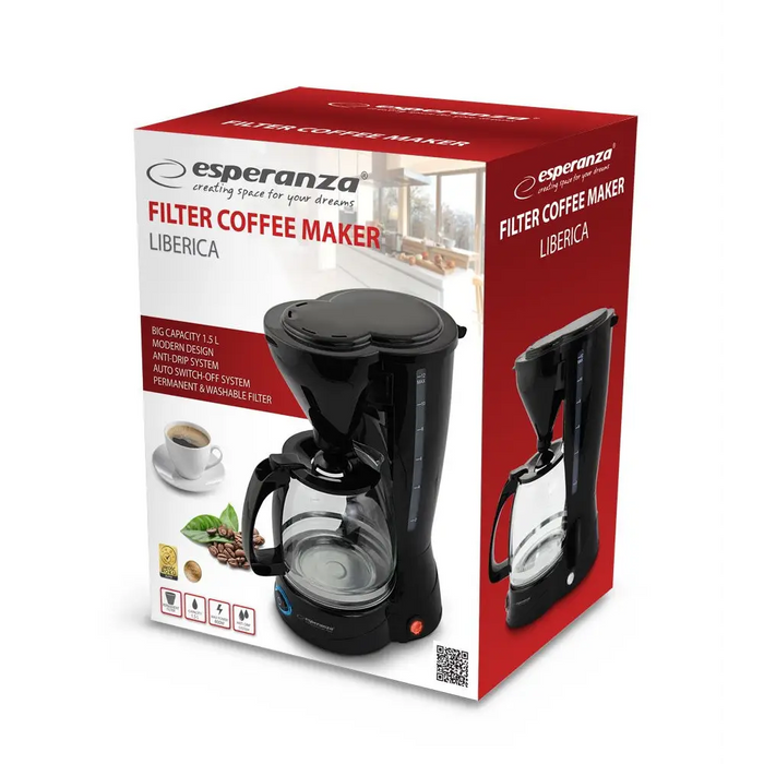 Кафеварка Esperanza EKC009 Капкова кафеварка 1.5л