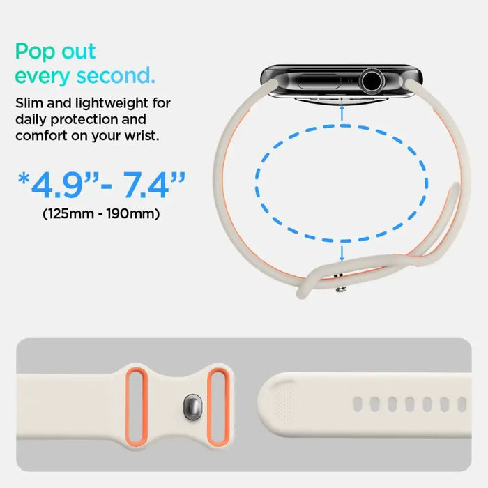 Каишка Spigen Nano Pop за Apple Watch 40/41/42 мм - бежов