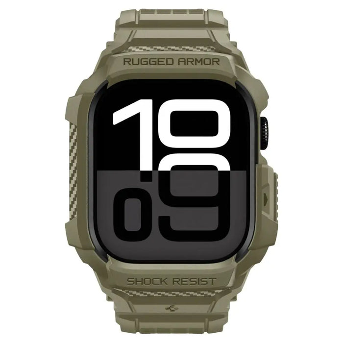 Каишка Spigen Rugged Armor Pro за Apple Watch 46 мм - зелена