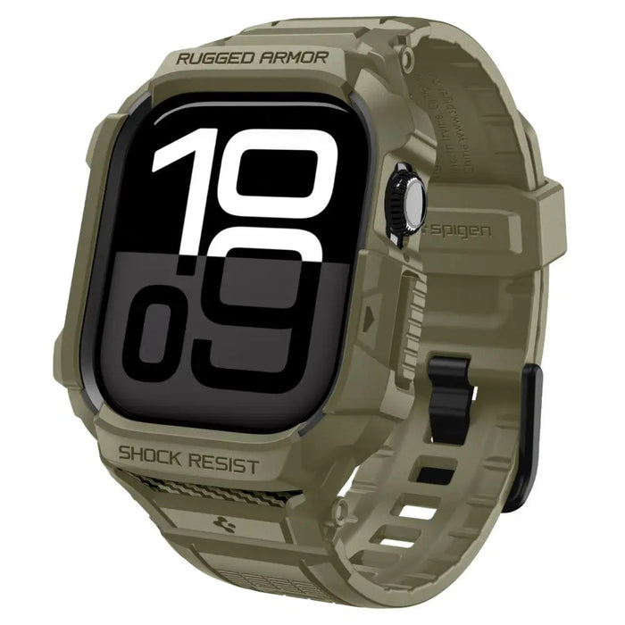 Каишка Spigen Rugged Armor Pro за Apple Watch 46 мм - зелена