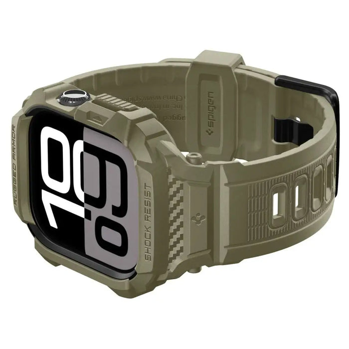 Каишка Spigen Rugged Armor Pro за Apple Watch 46 мм - зелена