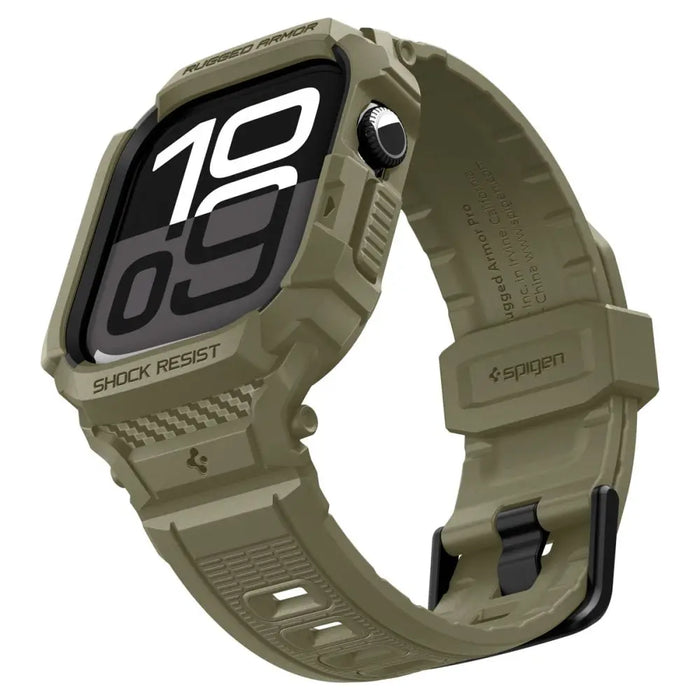 Каишка Spigen Rugged Armor Pro за Apple Watch 46 мм - зелена