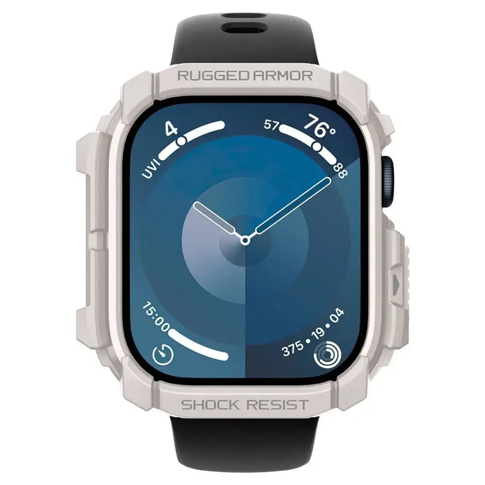 Каишка Spigen Rugged Armor за Apple Watch 10 46 мм - бежов