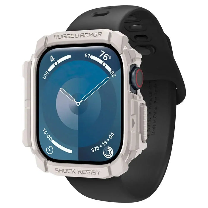 Каишка Spigen Rugged Armor за Apple Watch 10 46 мм - бежов