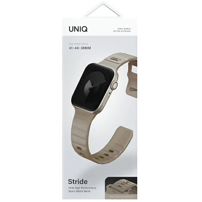 Каишка Uniq Stride за Apple Watch 38 / 40 / 41 мм - бежова