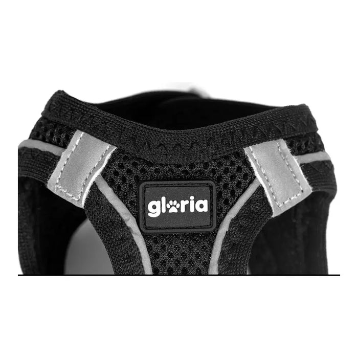 Каишка за Куче Gloria Air Mesh Star Черен Размер XXS (24-26