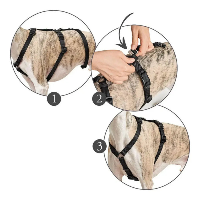 Каишка за Куче Hunter 48-70 cm Черен S/M
