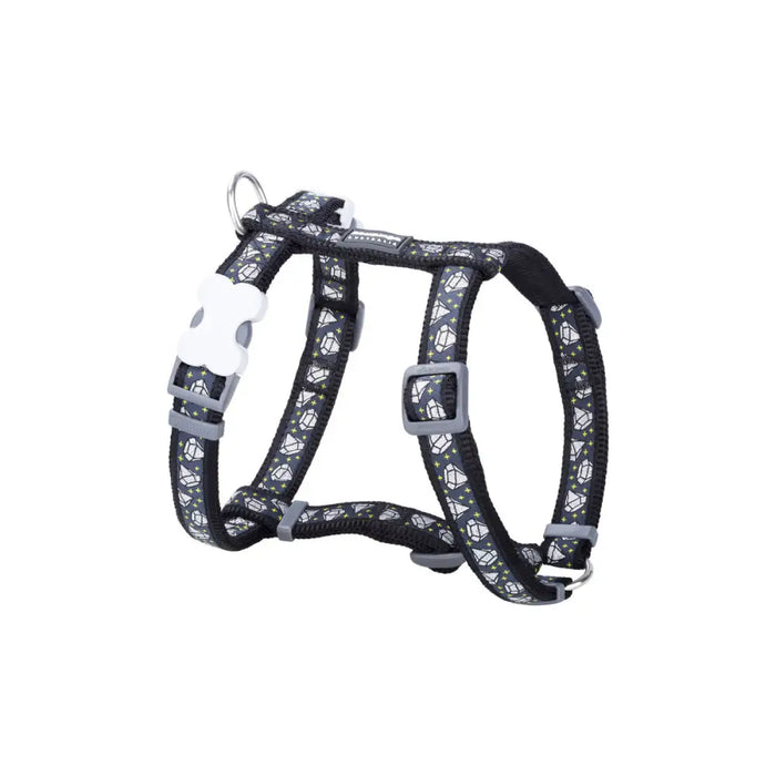 Каишка за Куче Red Dingo Diamond 25-39 cm Черен