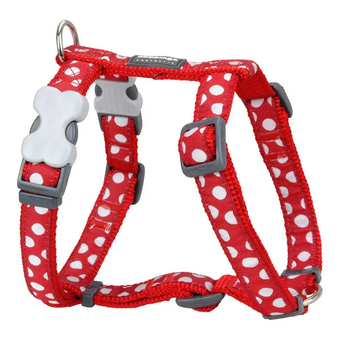 Каишка за Куче Red Dingo Style Бял Грах 46-76 cm