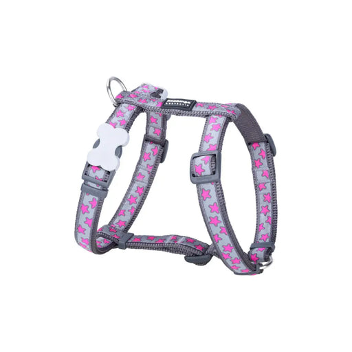 Каишка за Куче Red Dingo STYLE HOT PINK ON COOL GREY 45-66
