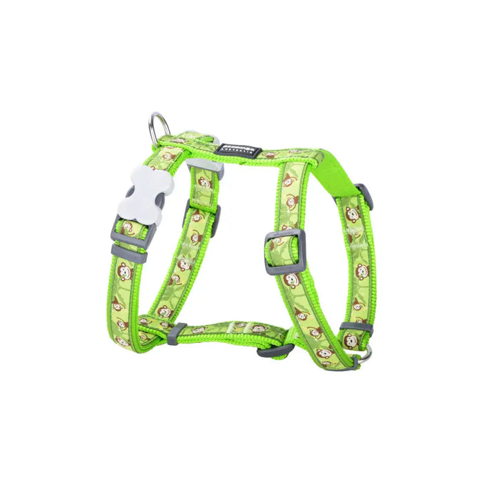 Каишка за Куче Red Dingo STYLE MONKEY LIME GREEN 45-66 cm
