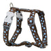 Каишка за Куче Red Dingo Style Син Кафяв Грах 30-48 cm