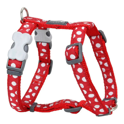 Каишка за Куче Red Dingo Style Sports Бял Грах 37-61 cm