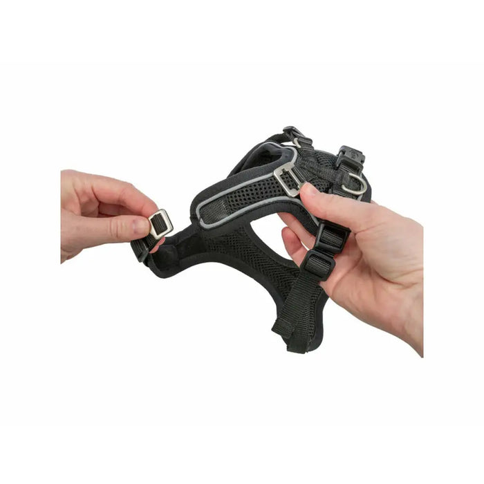 Каишка за Куче Trixie Premium FlexMesh Черен L