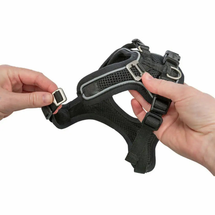 Каишка за Куче Trixie Premium FlexMesh Черен L